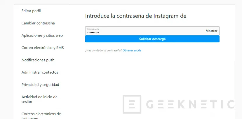 Geeknetic Cómo eliminar tu cuenta de Instagram 8