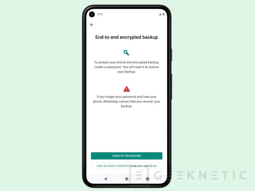 Geeknetic WhatsApp nos permitirá encriptar las copias de seguridad de nuestras conversaciones 1