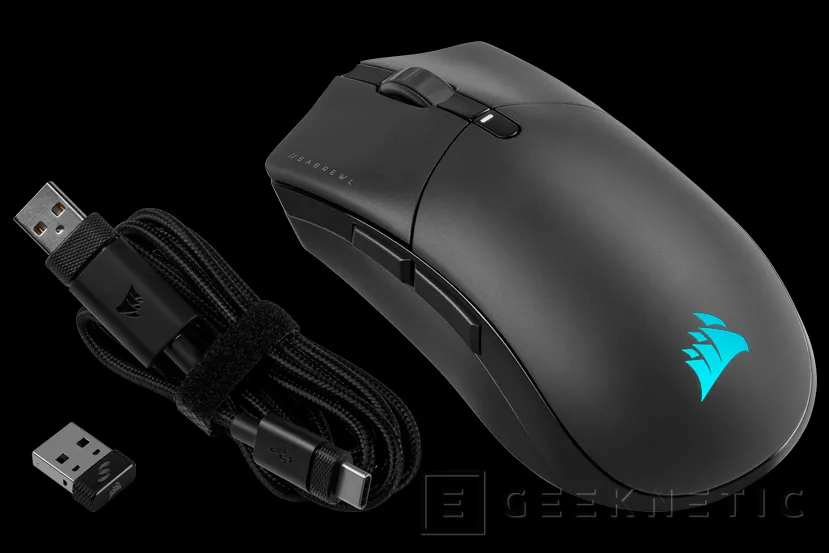 Geeknetic CORSAIR lanza el ratón SABRE RGB PRO WIRELESS con sensor de 26.000 dpi y 2000 Hz de tasa de sondeo 3