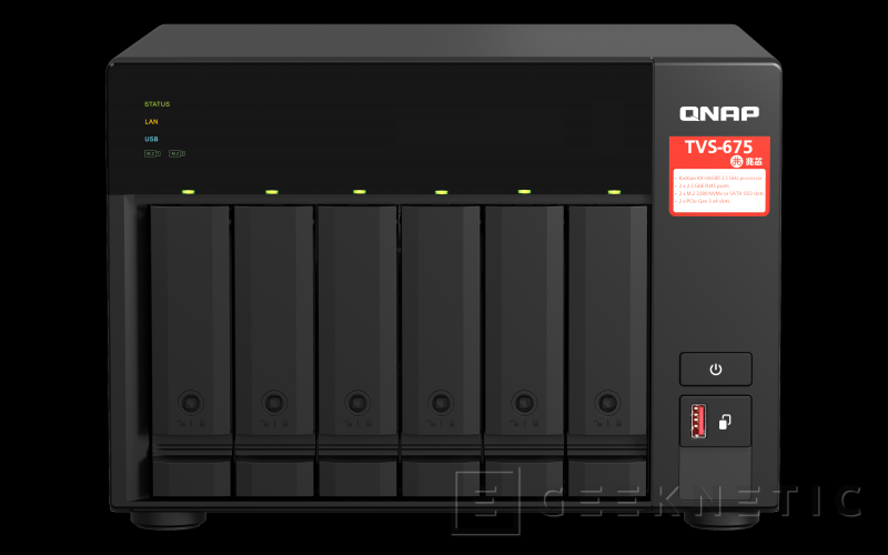 Geeknetic QNAP ha lanzado el NAS TVS-675 con procesador Zhaoxin KaiXian KX-U6580 de 8 núcleos 1