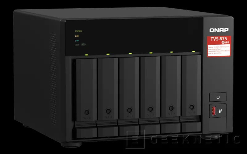 Geeknetic QNAP ha lanzado el NAS TVS-675 con procesador Zhaoxin KaiXian KX-U6580 de 8 núcleos 4