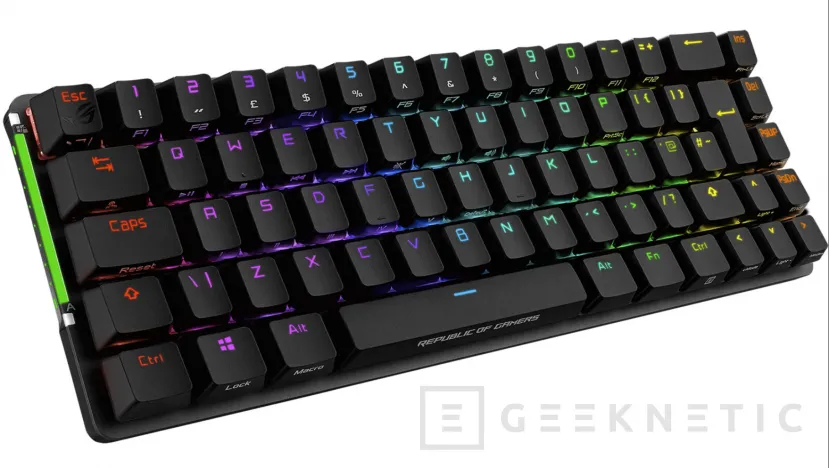 Geeknetic ASUS incluye sus propios interruptores mecánicos en el teclado inalámbrico ROG Falchion 1