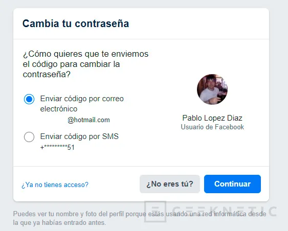 Cómo recuperar mi cuenta de Facebook