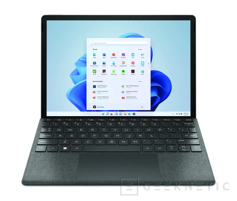 Geeknetic HP lanzará en diciembre una tablet con Windows 11 y cámara que gira hasta 235 grados 1