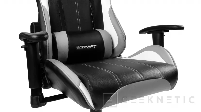 Geeknetic Drift lanza dos nuevas sillas, la DR175 con 6 colores diferentes y la DR275 recubierta de tela suave y transpirable 5