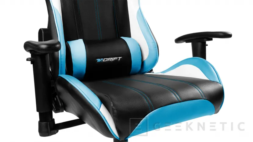 Geeknetic Drift lanza dos nuevas sillas, la DR175 con 6 colores diferentes y la DR275 recubierta de tela suave y transpirable 2