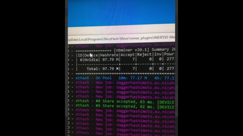 Geeknetic Han probado minando Ethereum la Gigabyte NVIDIA RTX 3080 Ti con 20 GB de VRAM y alcanza los 97,79 MH/s 3