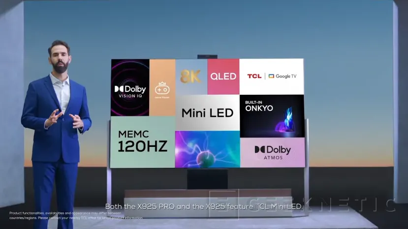 Geeknetic TCL anuncia las TV X925 y X925 Pro con panel Quantum MiniLED 8K de hasta 85&quot; y 120 Hz 4