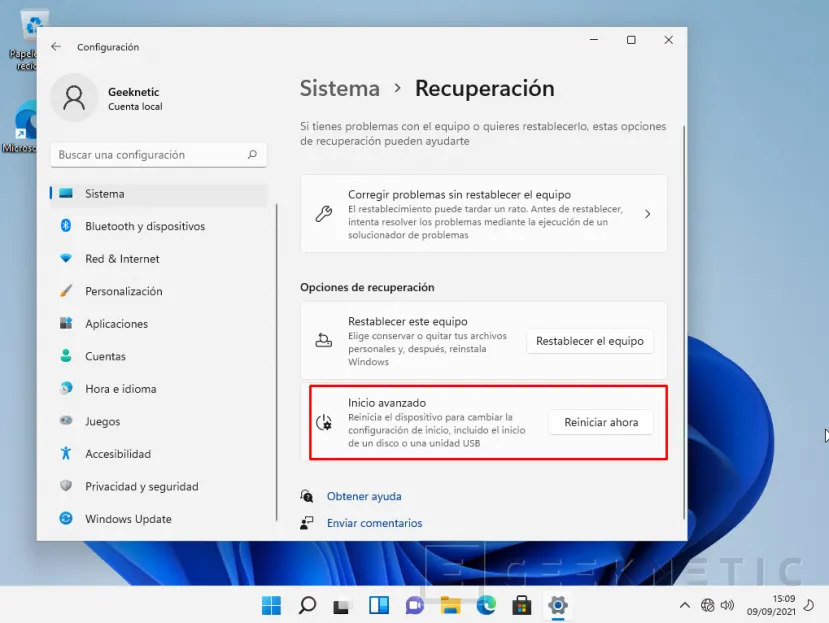 Geeknetic Modo Seguro de Windows 11: Cómo acceder 4