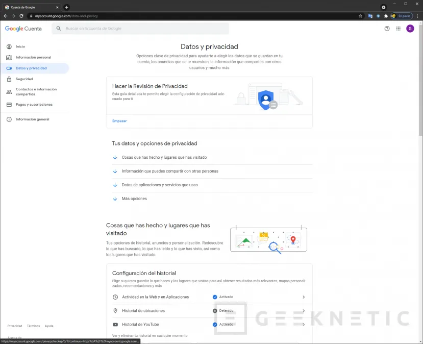 Geeknetic Cómo eliminar tu cuenta de Google 4
