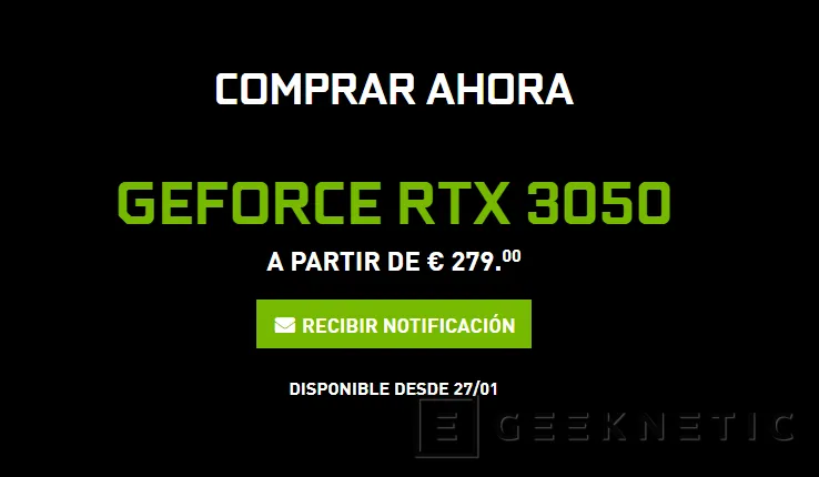 Geeknetic NVIDIA compara la RTX 3050 con la GTX 1650 y GTX 1050 en juegos con trazado de rayos activo 1