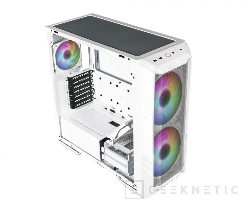 Geeknetic Cooler Master ha lanzado 3 nuevas cajas, la HAF 500, la Cooler Master TD300 y MasterBox 500 con ventiladores Sickleflow ARGB 1