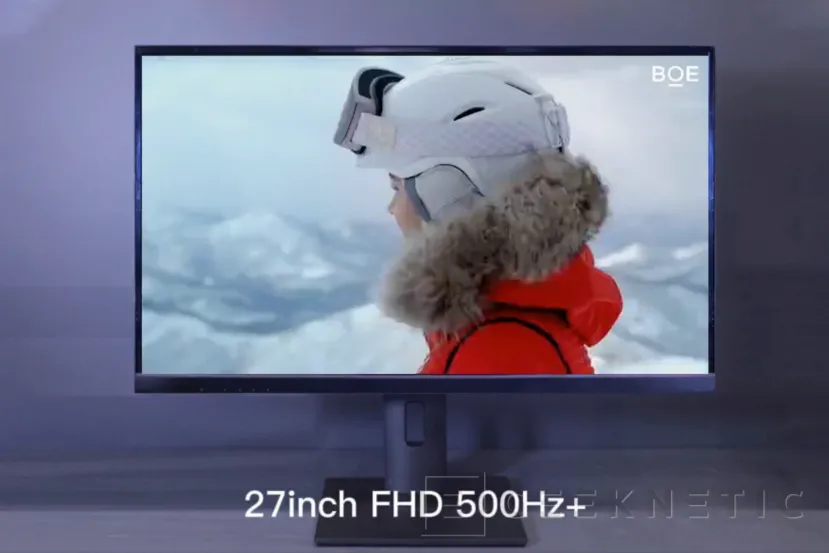 Geeknetic BOE ha lanzado un panel de 27 pulgadas y resolución 1080p con 500Hz de tasa de refresco 1