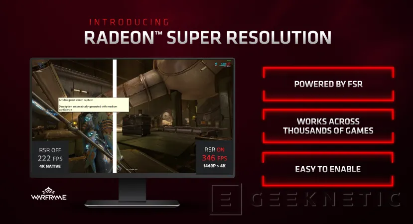 Geeknetic AMD Radeon Super Resolution lleva el escalado de imágenes a más de 1000 juegos si tienes una gráfica AMD Radeon 5000 o 6000 Series 1