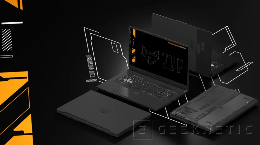 Geeknetic ASUS ha equipado a los portátiles TUF con procesadores Intel 12700H o AMD 6800H y memoria DDR5 1