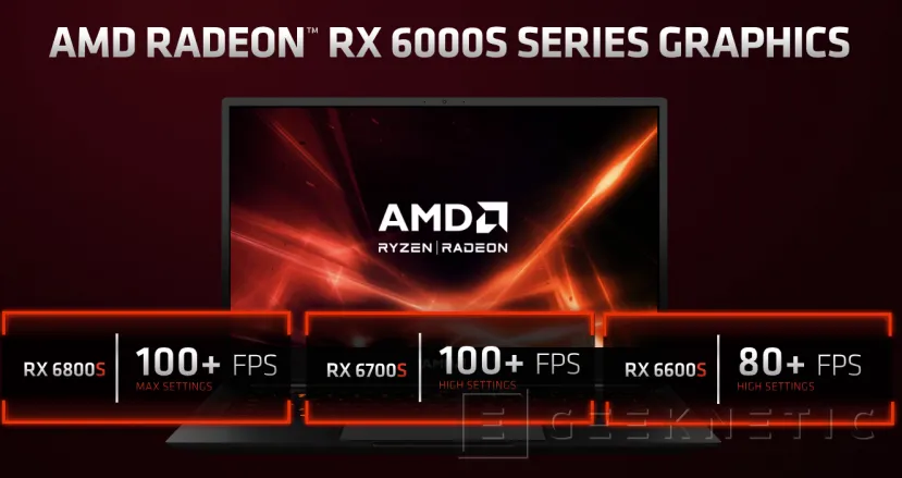 Geeknetic AMD anuncia sus gráficas Radeon RX 6000S para portátiles gaming finos y ligeros 2