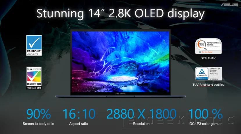 Geeknetic Los nuevos Zenbook 14 de ASUS integran pantallas OLED y procesadores Intel y AMD 2