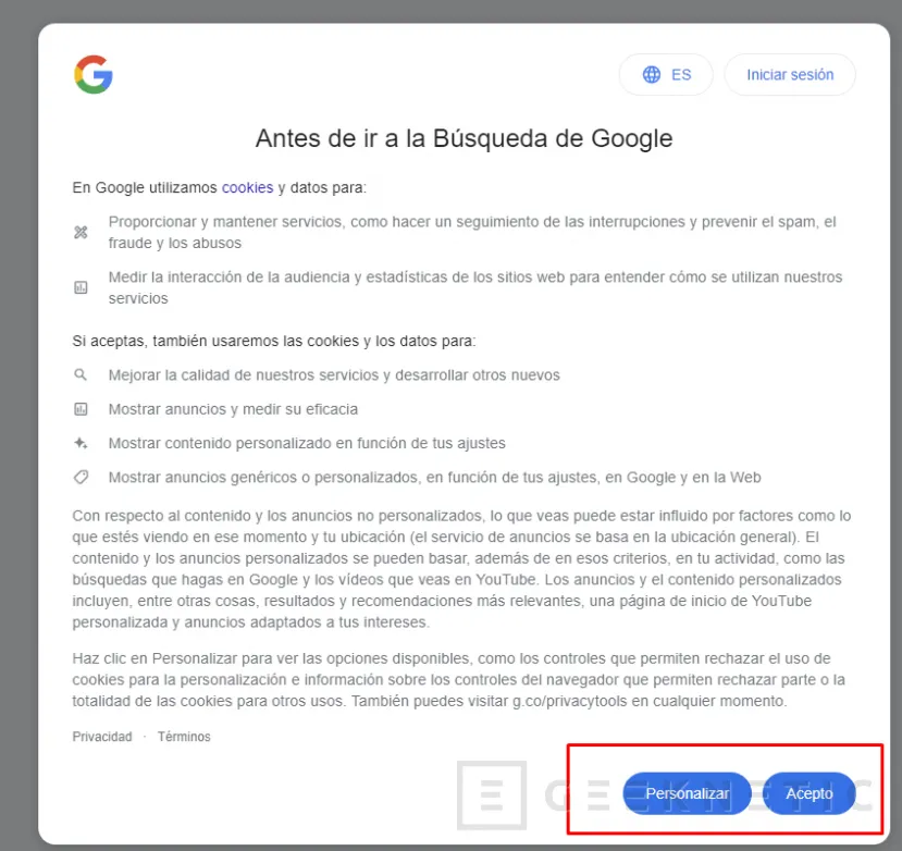 Geeknetic Francia impone multas millonarias a Google y Facebook por dificultar que los usuarios rechacen las Cookies, algo que también hacen en España 2