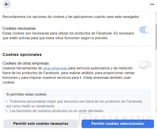 Geeknetic Francia impone multas millonarias a Google y Facebook por dificultar que los usuarios rechacen las Cookies, algo que también hacen en España 5