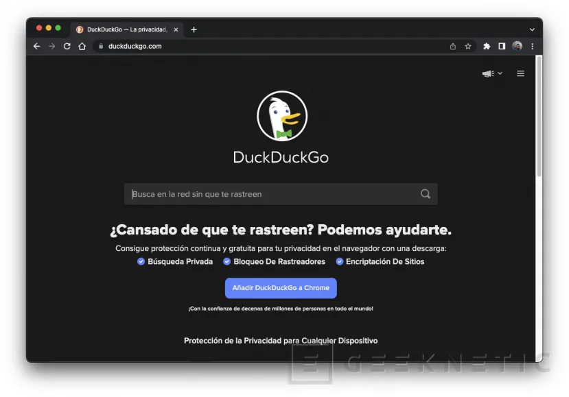 Geeknetic DuckDuckGo: Cómo funciona este buscador centrado en la privacidad 2