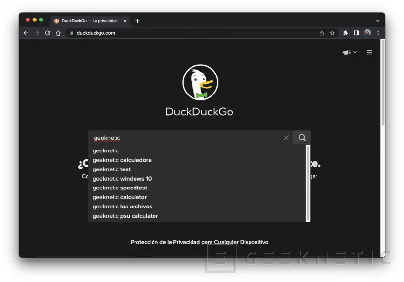 Geeknetic DuckDuckGo: Cómo funciona este buscador centrado en la privacidad 3