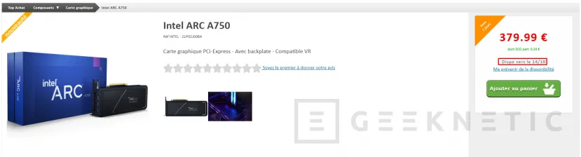 Geeknetic A la venta en Francia las Intel Arc A770 y A750 edición limitada por 459,95 y 379,95 euros respectivamente 2