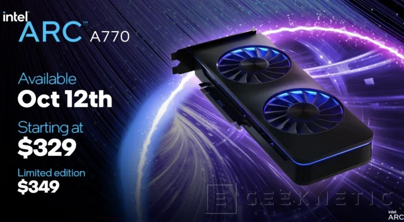 Geeknetic Las Intel Arc A770 ya se venden oficialmente en España por 450 euros 2