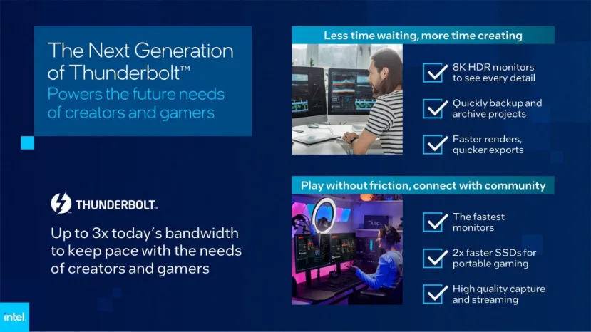 Geeknetic Intel anuncia la siguiente generación de Thunderbolt con velocidades de 120Gbps 3
