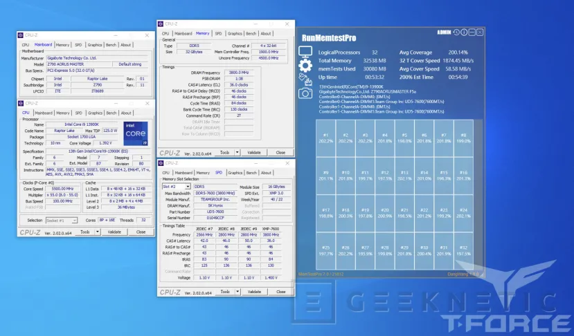 Geeknetic TeamGroup prepara sus primeros módulos DDR5 a 7.600 MHz con XMP 3.0 1
