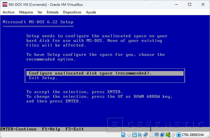 Geeknetic MS-DOS: Cómo Instalarlo en el PC 8