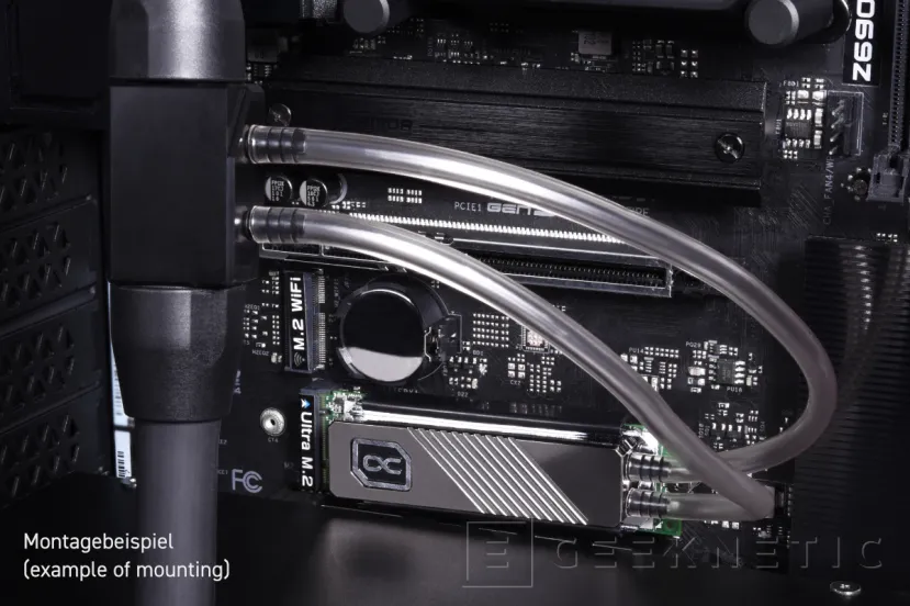 Geeknetic Alphacool lanza un bloque para discos SSD M.2 HDX Pro Water con conectores MCX 2