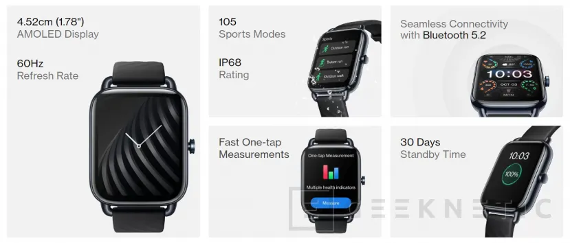 Geeknetic OnePlus lanza el Nord Watch con cuerpo de aleación de zinc y plástico y 105 actividades disponibles 1