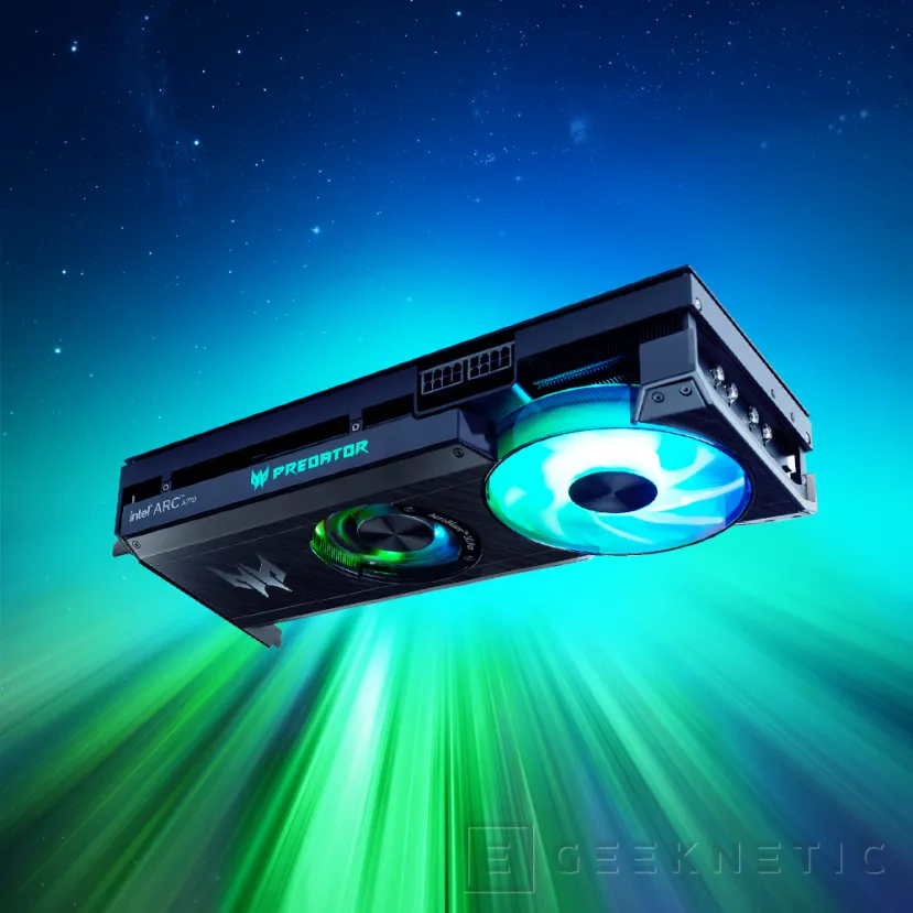 Geeknetic Nueva tarjeta gráfica Acer Intel Arc A770 Predator BiFrost que incluye ventilador y turbina como refrigeración 1