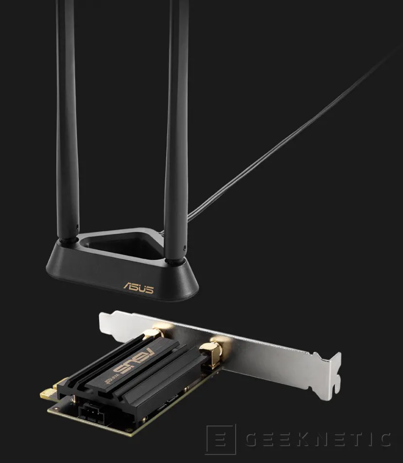 Geeknetic ASUS presenta su nuevo adaptador PCIe AXE59BT con redes WiFi 6E de hasta 2.402 Mbps 3