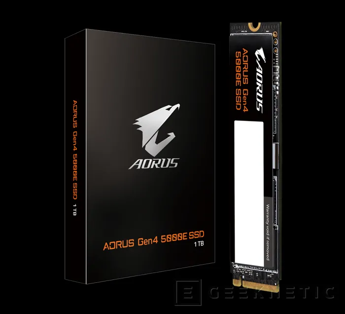 Geeknetic Nuevo SSD M.2 AORUS Gen4 5000E con velocidades de hasta 5.000 MB/s de lectura secuencial 4