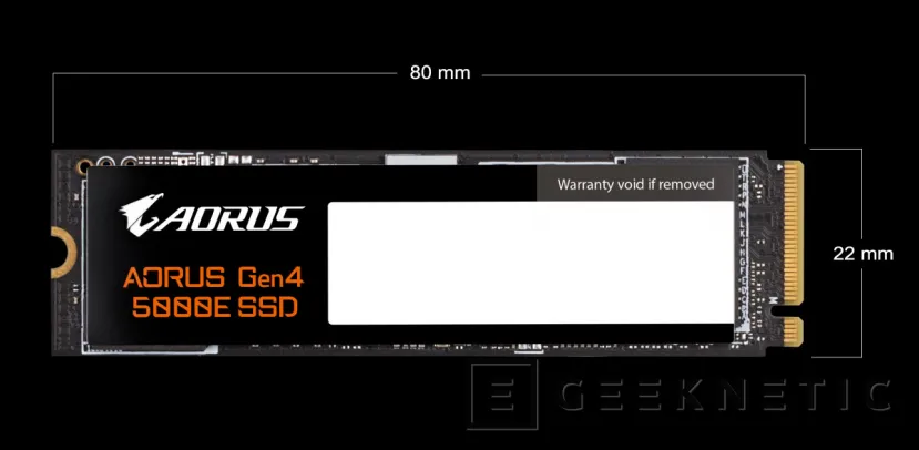 Geeknetic Nuevo SSD M.2 AORUS Gen4 5000E con velocidades de hasta 5.000 MB/s de lectura secuencial 1