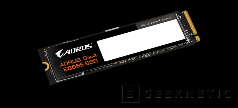 Geeknetic Nuevo SSD M.2 AORUS Gen4 5000E con velocidades de hasta 5.000 MB/s de lectura secuencial 3