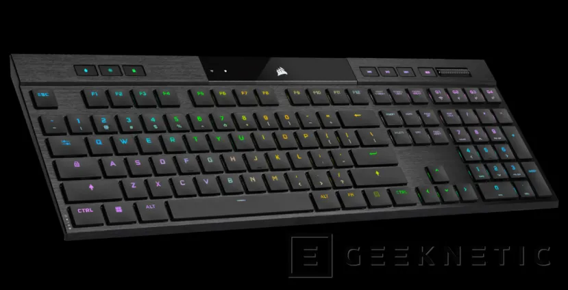 Geeknetic CORSAIR presenta la tastiera meccanica wireless K100 AIR con tasti CHERRY e un design ultra sottile.