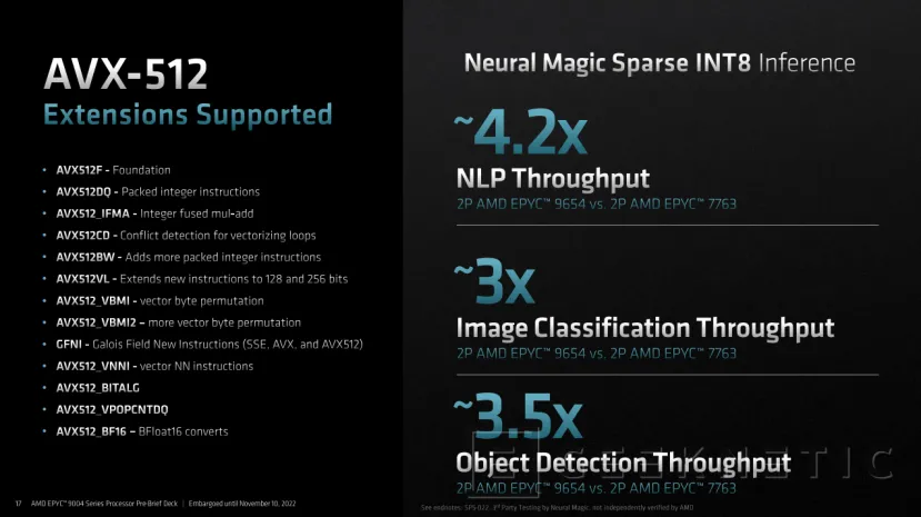 Geeknetic AMD lanza sus nuevos EPYC Genoa de cuarta generación con hasta 96 núcleos 10