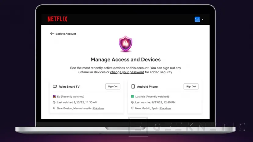 Geeknetic Netflix permitirá a los usuarios desconectar dispositivos de sus suscripciones 1