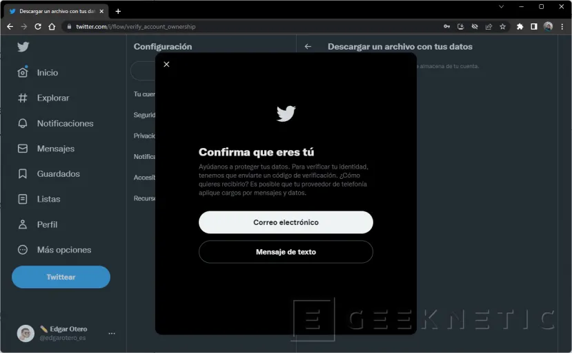 Geeknetic ¿Abandonar Twitter? Te Enseñamos a Descargar todo el Contenido de tu Cuenta 3