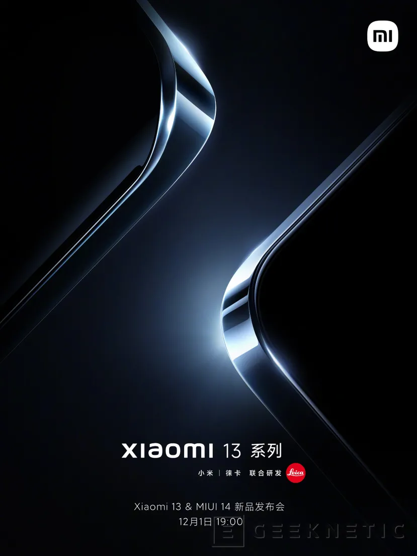 Geeknetic Los teléfonos Xiaomi 13 Series con el Snapdragon 8 Gen 2 se presentarán el 1 de diciembre junto al Xiaomi Watch S2 1