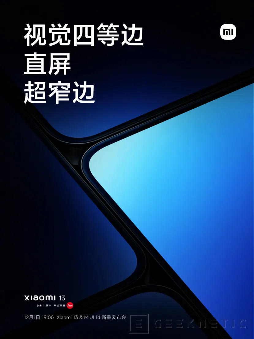 Geeknetic Los teléfonos Xiaomi 13 Series con el Snapdragon 8 Gen 2 se presentarán el 1 de diciembre junto al Xiaomi Watch S2 3
