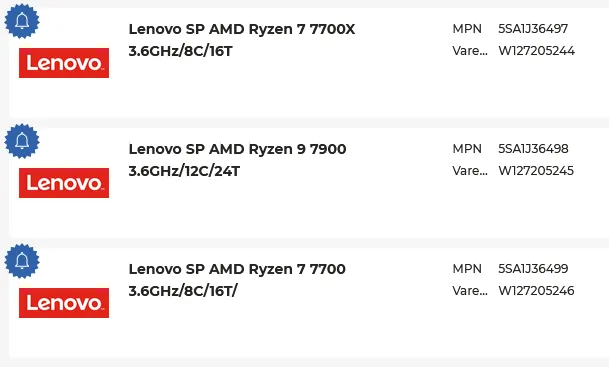 Geeknetic Lenovo añade como opción el Ryzen 9 7900 y el Ryzen 7 7700 a sus PCs de sobremesa 1