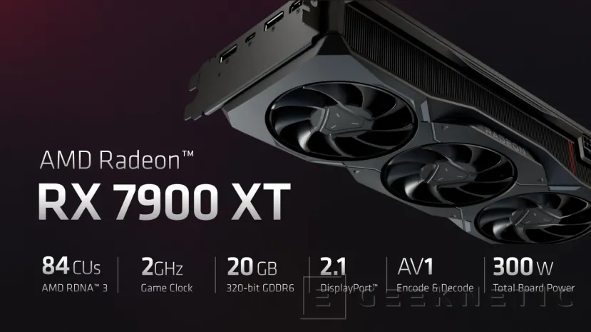 Geeknetic AMD lanza la Radeon RX 7900XTX y 7900 XT basadas en RDNA3 con hasta un 54% más de rendimiento por vatio 5