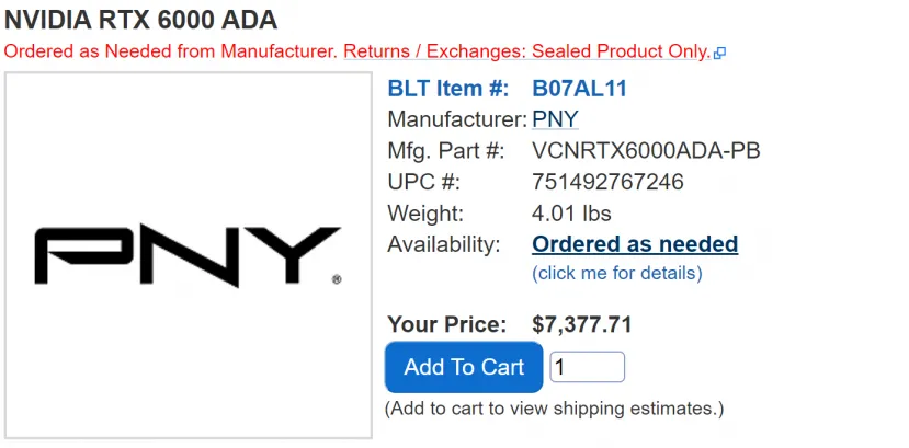 Geeknetic La NVIDIA RTX 6000 Ada Generation aparece en vendedores desde los 7.350 dólares 2