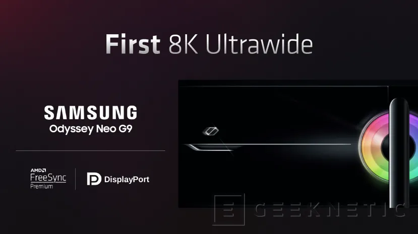 Geeknetic Samsung lanzará un monitor de su gama Odyseey con conector DisplayPort 2.1 y resolución 8K en el CES 2023 1