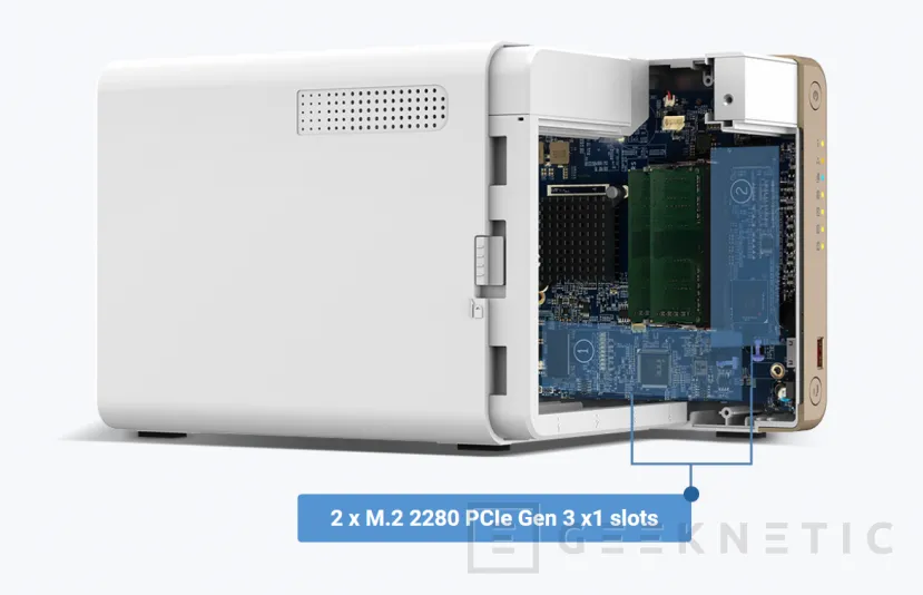 Geeknetic QNAP lanza los NAS TS-x62 para uso doméstico con 2 y 4 bahías, conectividad PCIe 3.0 y 2 ranuras M.2 para SSD caché 3