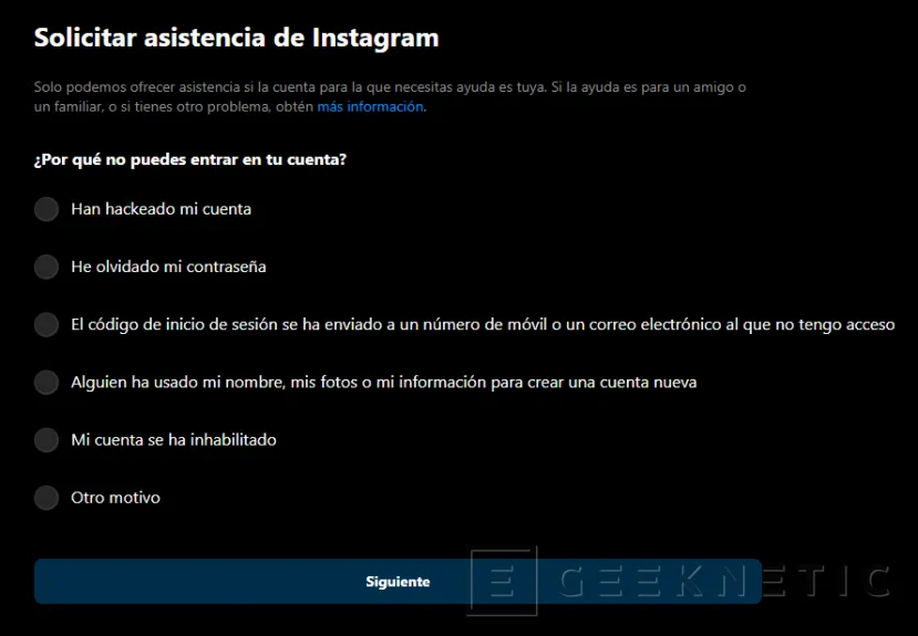 Geeknetic Instagram lanza una nueva herramienta para facilitar la recuperación de cuentas hackeadas 1