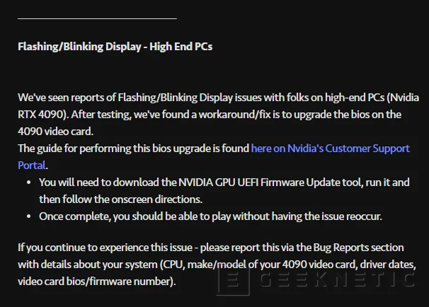 Geeknetic NVIDIA lanza una nueva vBIOS para corregir un problema de las RTX 4090 con el nuevo NFS Unboud  2